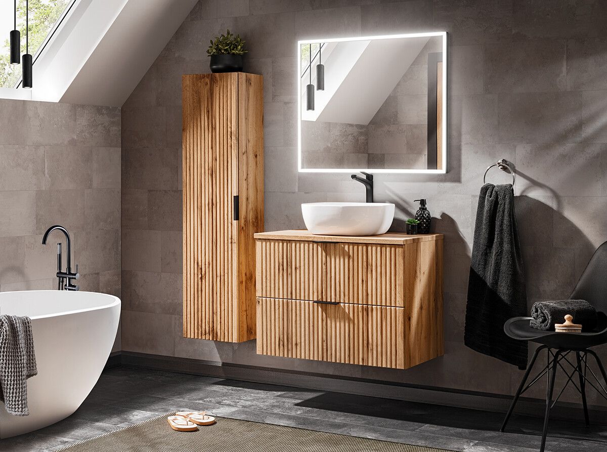 ADEL OAK 60CM BENKEPLATE